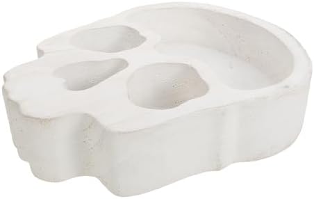 PRETYZOOM Skull Shaped Wood Serving Tray