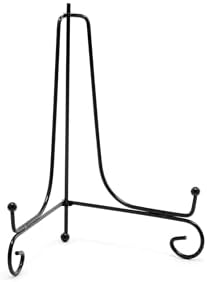 Napco Scrolled Black Metal Easel 8 Inch