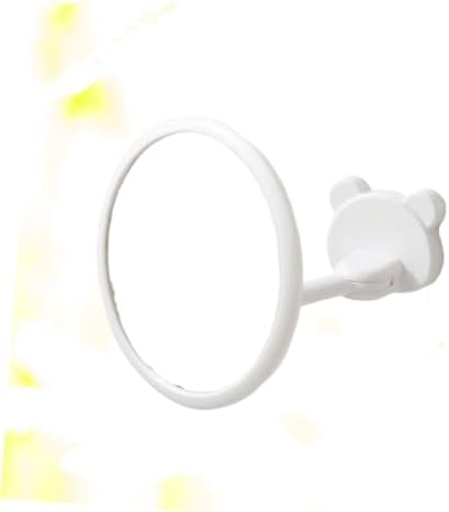 Wall-Mounted Folding Makeup Mirror with Magnifying Glass