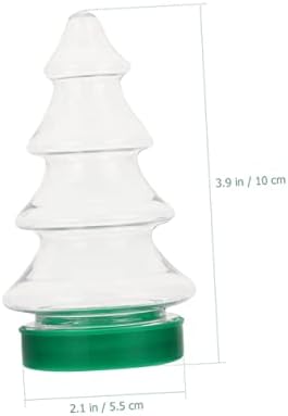 6Pcs Christmas Tree Shape Candy Jars for Sweets and Party Favors