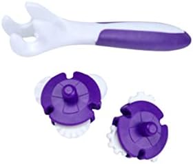 9 Pcs Purple Cake Baking Roller Reusable Pastry Cutter Tool