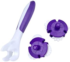 9 Pcs Purple Cake Baking Roller Reusable Pastry Cutter Tool