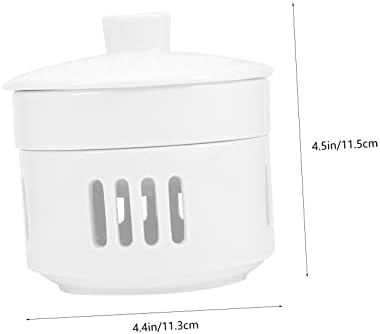 Ceramic Stew Pot Lid with Heating Base Soup Bowl Set