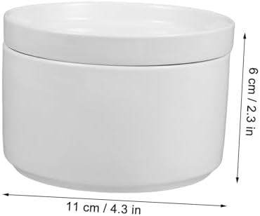 PRETYZOOM Practical Ceramic Soup Bowl Lid Steamer