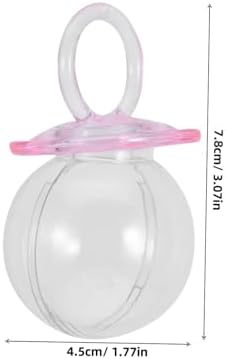 PRETYZOOM 20PCS Baby Shower Candy Boxes Mini Pacifier Holders for Treats