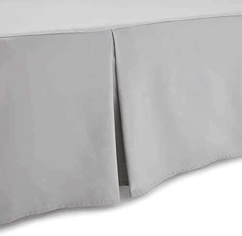 Amazon Basics Light Grey Full Bed Skirt
