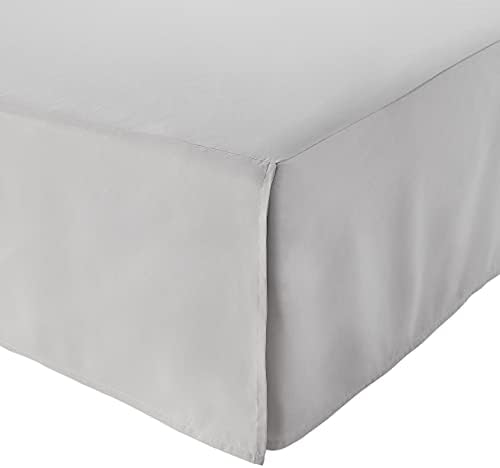 Amazon Basics Light Grey Full Bed Skirt