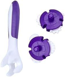 9 Pcs Purple Cake Baking Roller Reusable Pastry Cutter Tool