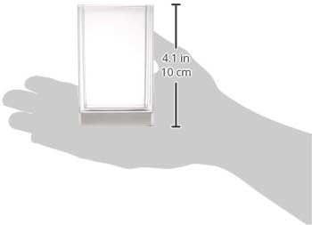 iDesign Tumbler Cup Clarity Collection Clear Brushed Nickel 25x25x4