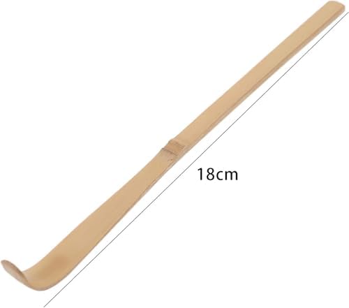 2Pcs Brown Japanese Bamboo Matcha Scoop Tea Ceremony and Coffee Accessories