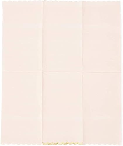 Sparkle and Bash 50 Pack Pink Gold Foil Napkins