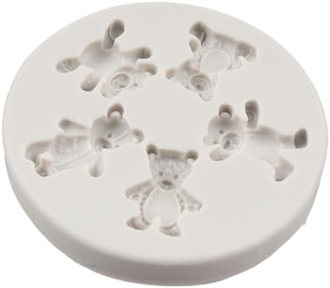 Bear Chocolate Fondant Mold Set of 5
