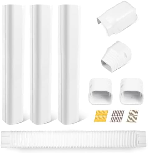 LyPrem 42 Ft Mini Split Line Cover Kit White