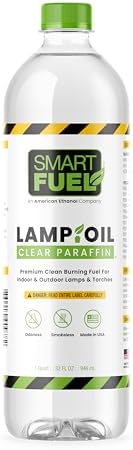 Smart Fuel Ethanol Paraffin Oil Lamp Fuel 32 oz