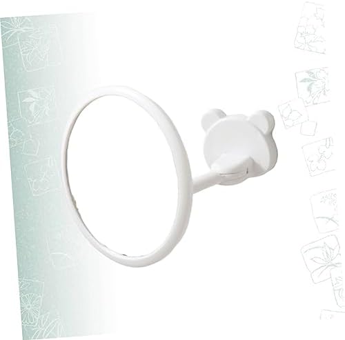 Wall-Mounted Folding Makeup Mirror with Magnifying Glass