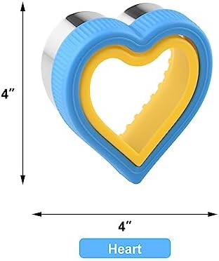 Heart Uncrustable Sandwich Maker with 6 Shapes
