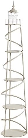 Cape Craftsmen 5 Tier White Distressed Lighthouse Display Shelf Unit