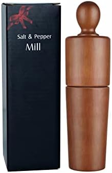 Premium Oak Wood Salt Pepper Grinder Set 1