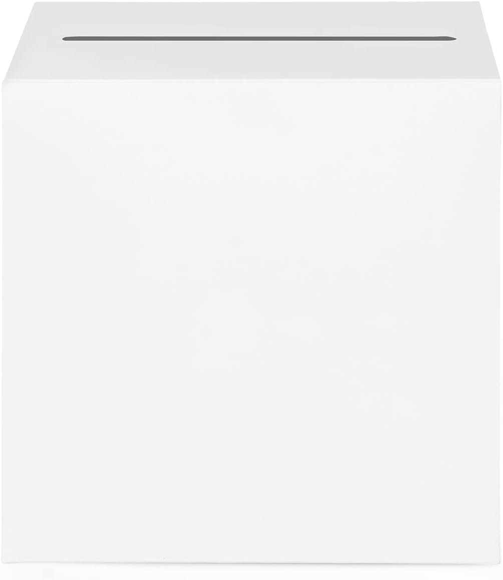 White Card Box for Wedding Reception and Party Decorations