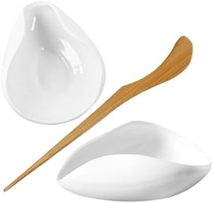 Hohopeti Tea Scoop Porcelain Vessel Set Loose Leaf Storage