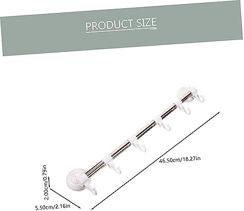 HOMSFOU Stainless Steel Suction Cup Towel Rack