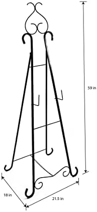 Designstyles Metal Easel Display Stand Black