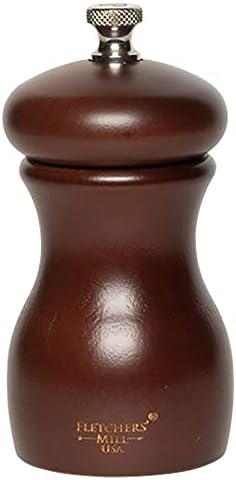 Fletchers Mill Marsala Salt Mill Walnut 4 Inch Adjustable