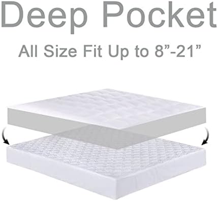 CHOPINMOON Queen Mattress Topper for Back Pain