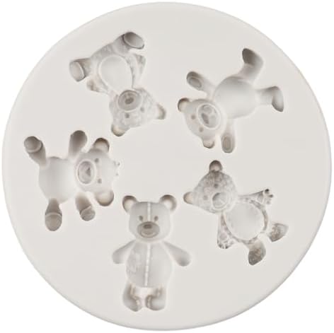 Bear Chocolate Fondant Mold Set of 5