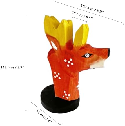 Tang Song Creative Elk Wood Sculpture Eyeglass Holder