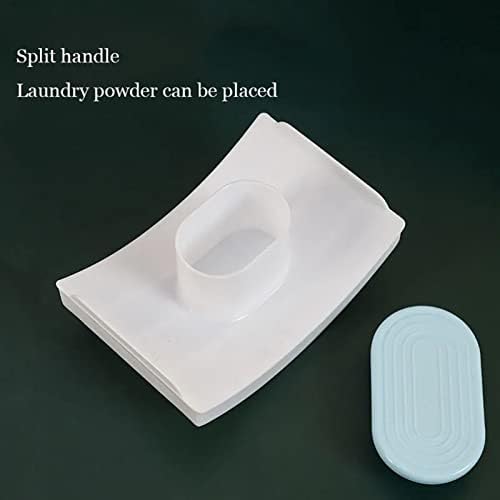 DCFV Plastic Washboard with Handle Non Slip Handheld Laundry Board