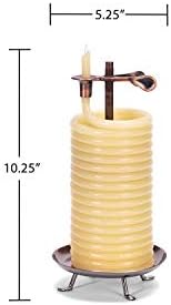 Candle by the Hour 80-Hour Vertical Beeswax Candle