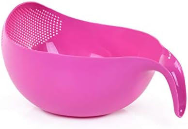 Mintra Home Rice Colander Fuchsia - 12 Inch Strainer