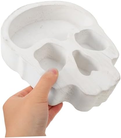 PRETYZOOM Skull Shaped Wood Serving Tray