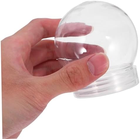 Luxshiny 10PCS 140ml Plastic Candy Jars with Lids