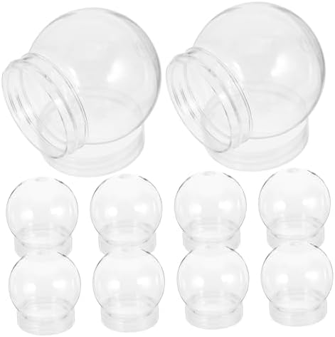 Magiclulu 10pcs Plastic Candy Jars with Lids for Party Favors