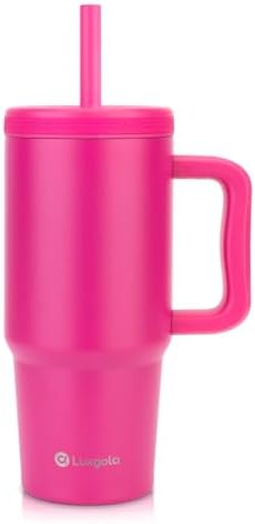 Luxgola Kids 24 oz Tumbler with Handle and Leak Proof Lid