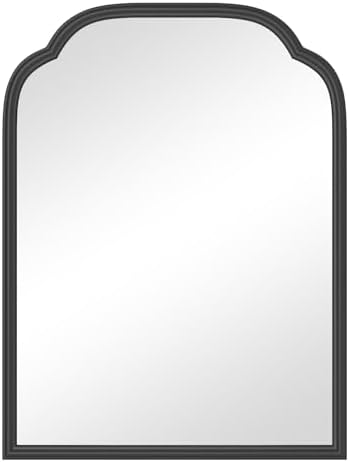 18x24 Inch Black Wall Mirror with Metal Frame