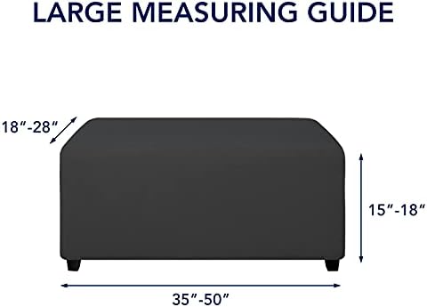 PureFit Super Stretch Elastic Ottoman Cover