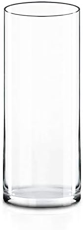 CYS EXCEL Clear Cylinder Glass Vase Set