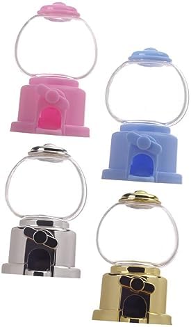 Healifty 8pc Manual Gumball Machine Candy Dispenser