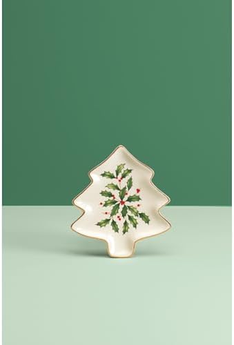 Lenox 879592 Holiday Tree Shaped Party Plate