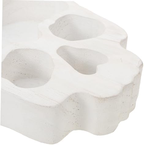 PRETYZOOM Skull Candle Holder Serving Tray for Halloween Parties
