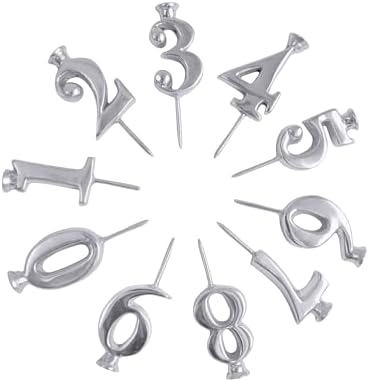 Mariposa Number Candle Holder Set Silver