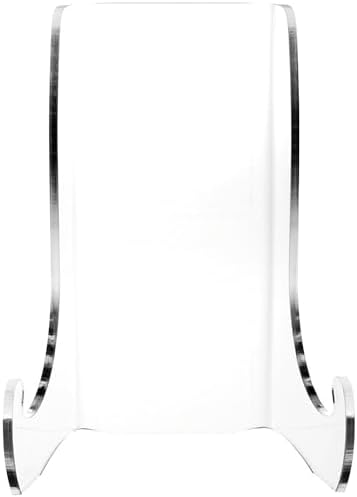 Plymor Clear Acrylic Flat Back Easel with Shallow Support Ledges