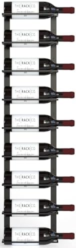 TheRackCo Wall Series Double Frame Wine Rack 9 Bottles Free Opener