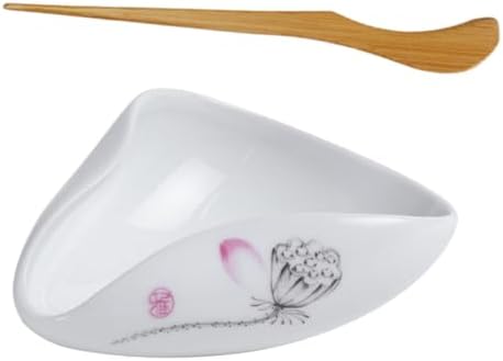 LIFKOME Tea Leaf Spoon Ceramic Scoop for Coffee Beans