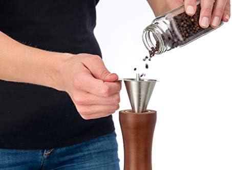 Cole Mason Salt and Pepper Funnel Stainless Steel