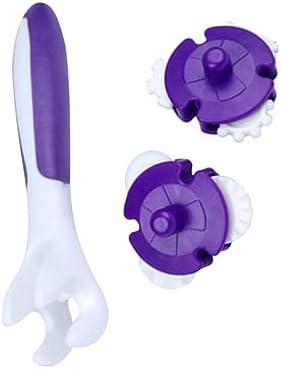 9 Pcs Purple Cake Baking Roller Reusable Pastry Cutter Tool