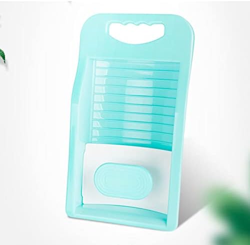 DCFV Plastic Washboard with Handle Non Slip Handheld Laundry Board